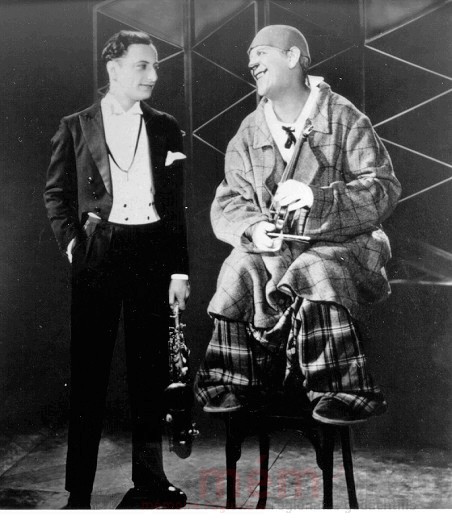 Grock avec Max van Emden, en 1930