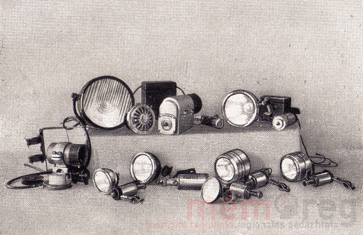 Phoebus-Fahrradlampen aus Biel, 1932