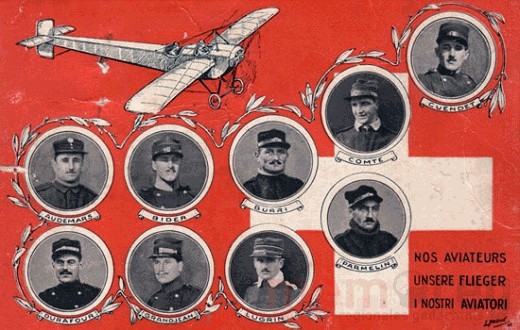 Les premiers pilotes de l'armée suisse