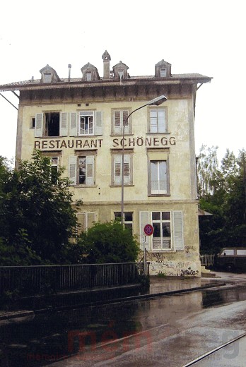 Le restaurant Schönegg à Bienne-Madretsch, en 2003