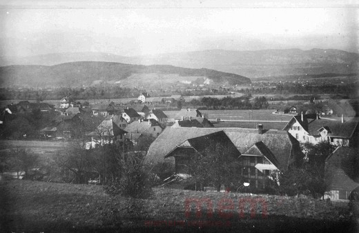 Blick vom Bärgli auf Busswil, 1935