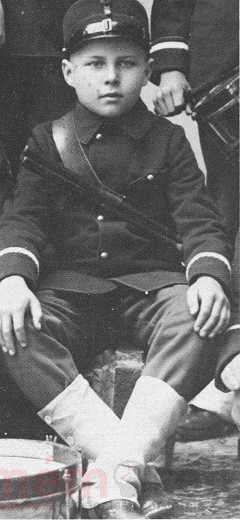 Hans Mühlestein als Kadett, um 1900