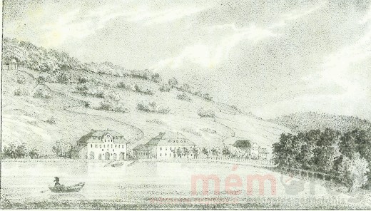 Ansicht vom Gasthof und Bad zum Schiff, am Bielersee