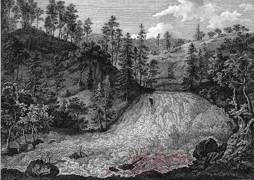 Cataracte de la Suze, vers 1800
