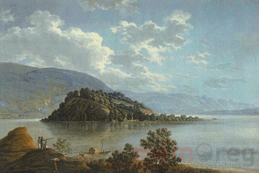 Blick von der Kanincheninsel auf die Petersinsel