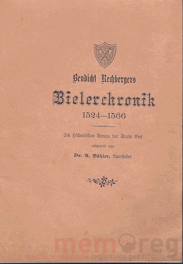 La chronique de Bendicht Rechberger, 1524-1566