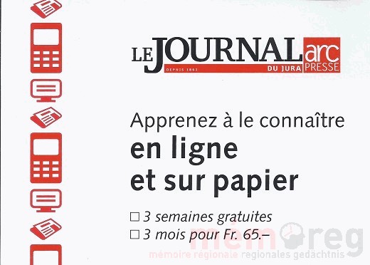 Das Journal du Jura - online und offline