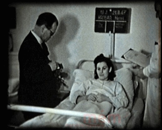 Visite à l'hôpital de Floridsdorf, en 1948