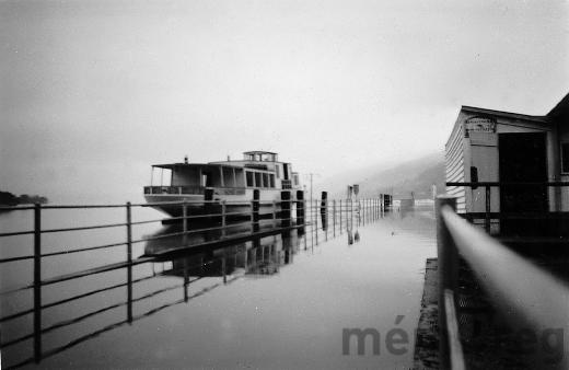 Hochwasser im Bieler Hafen, 1944