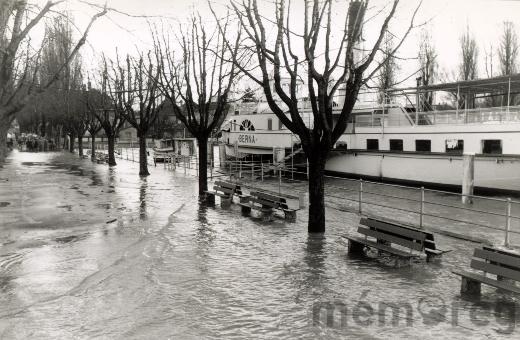 Der Raddampfer «Berna» und das Hochwasser