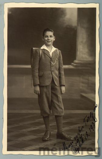Willy Gassmann als Schüler