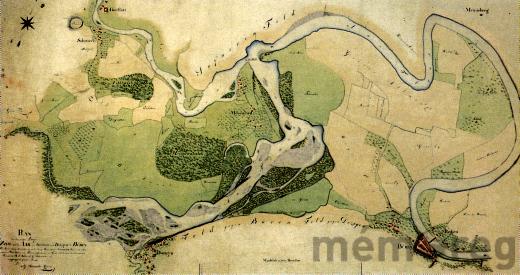 Das Häftli vor der Juragewässerkorrektion, um 1850