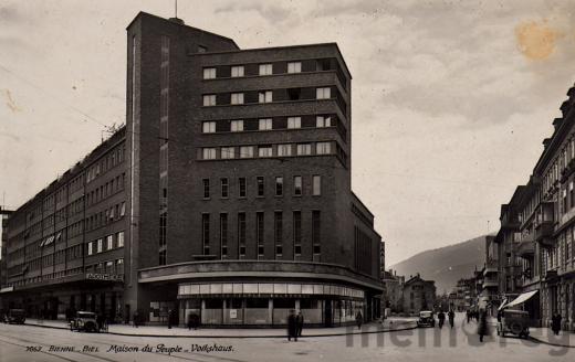 Das Bieler Volkshaus um 1940
