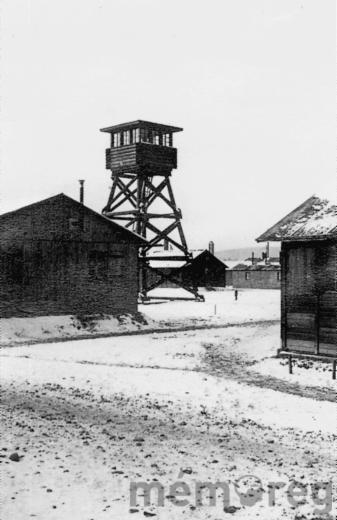 Le mirador du camp d'internement de Büren, vers 1940