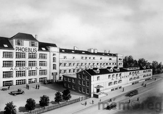 Gesamtansicht der Firma «Sport AG» in Biel, 1929