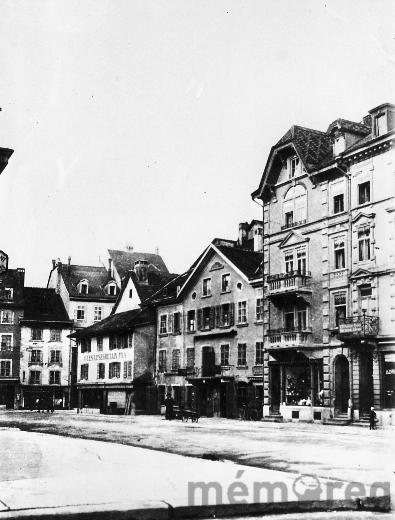 La rue Dufour à Bienne, aux environs de 1880