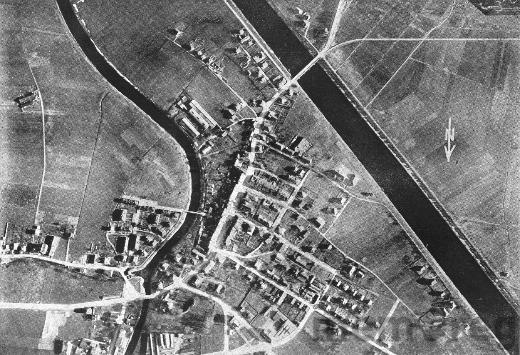 Fliegeraufnahme von Nidau, 1924