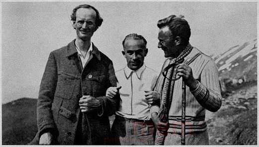 Auguste Piccard, Walter Mittelholzer und Paul Kipfer, 1931