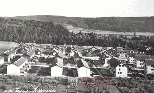 Das Möösli in Biel, um 1948