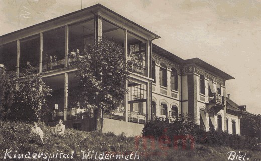 L'hôpital pour enfants Wildermeth à Bienne, vers 1910