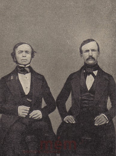 Johann Rudolf Schneider und Jakob Stämpfli als Gesandte der Tagsatzung, 1847