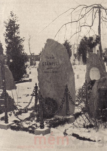 La tombe de Jakob Stämpfli au cimetière Bremgarten à Berne
