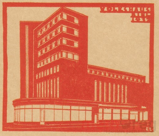 Das von Eduard Lanz entworfene Bieler Volkshaus, 1932