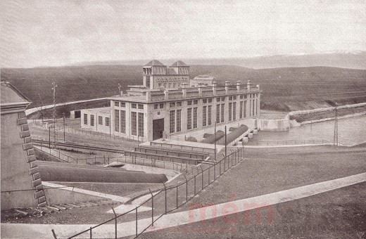 Das Elektrizitätswerk Kallnach, um 1917